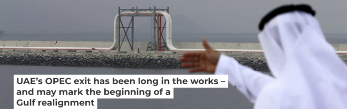 The Emiratis are poised to turn their back on their oil cartel buddies. Karim Sahib/AFP via Getty Images